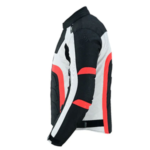 Veste de tourisme en textile imperméable pour hommes, homologuée CE, coupe longue, fabricant de marque privée, vêtements de course automobile et de moto - Product Image 3