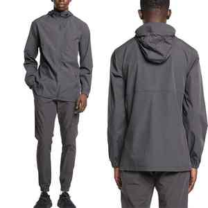 Veste de pluie d'hiver imperméable et respirante en nylon et polyester avec logo sur le devant pour hommes - Product Image 6