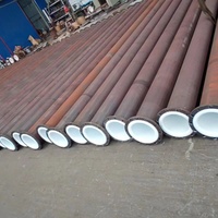 Tuyaux de lutte contre l'incendie, système de protection incendie, acier au carbone ERW, tuyau à paroi épaisse rainuré, tube époxy rouge, qualité Q235, Shandong BS API