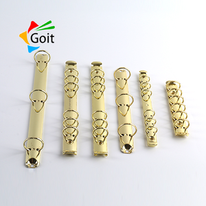 A6 6-Ring metallo Binder accessorio durevole foglio sciolto diario Notebook con meccanismo a forma di O e Clip di categoria di prodotto Clip - Product Image 2