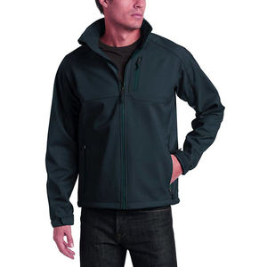 Veste softshell avec logo personnalisé bon marché pour hommes, vêtements de travail d'extérieur imperméables, fabricant de coupe-vent de randonnée - Product Image 1