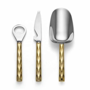 Asas elegantes de acero inoxidable 304, juego de cubiertos de diseño moderno, 3 cubiertos, cuchillos de queso, regalos de negocios, utensilios de cocina, Café en casa - Product Image 6