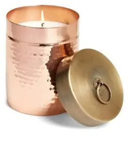 Pot à bougie en cuivre pour la décoration de la maison et des hôtels, utilisation de Noël - Tailles/couleurs personnalisables, prix de gros - Product Image 6