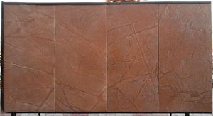 Panneau mural en marbre brun Rainforest, revêtement mural en pierre décorative, carrelage mural à veines naturelles pour salle de bain, salon, façade, surface incurvée - Product Image 4