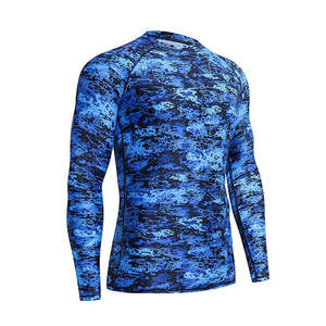 Chemises respirantes à manches longues personnalisées pour hommes MMA Rash Guard Tops confortables et respirantes - Product Image 1