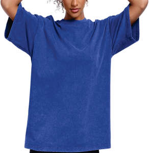 100% coton T-Shirt pour hommes coupe ample imprimé lavage à l'acide T-Shirt surdimensionné coton T-shirt pour hommes et femmes décontracté à manches courtes - Product Image 5