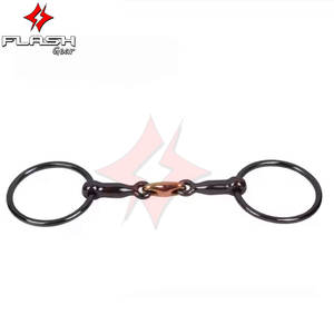 Bocados de Anillo Suelto para Equitación de Alta Calidad, Personalizables, para Entrenamiento Ecuestre y Competición, FLASH GEAR Premium de Acero Inoxidable - Product Image 2