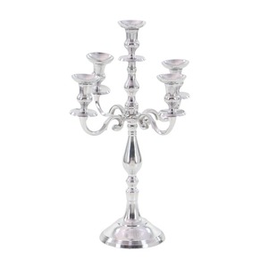 Bougeoir contemporain en aluminium pour décoration minimale Nouvelle arrivée Accent de table fait main pour la vie moderne et les cadeaux - Product Image 1