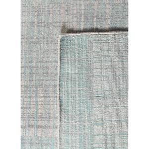 Alfombra Kavi Verde de Lana y Seda de Bambú Anudada a Mano, Unstring Srb(701), Diseño Abstracto para Uso Doméstico - Product Image 5