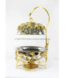 Wholesale Used <b>Food</b> Stainless Steel Gold Plated Luxury Chaffing Dishes for <b>Buffet</b> <b>Food</b> <b>Warmer</b> Chaffing Dish Best Quality - Product Image 2