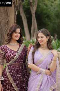 Vêtement traditionnel indien Jacquard en viscose pur Dyable avec paillettes brodées dorées Travail Festival de mariage Porter Lehenga Choli - Product Image 2