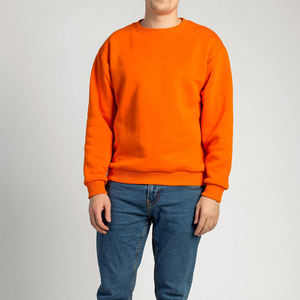 2025 nouveau haute qualité 400 Gsm col rond blanc polaire sweat Logo personnalisé en relief surdimensionné fournisseur bases sweat - Product Image 3