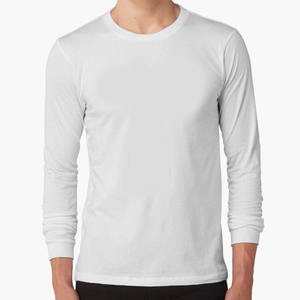 Camiseta a rayas laterales de manga larga supersuave de algodón y poliéster para hombre, camisetas de manga larga negras y grises de alta calidad para hombre - Product Image 1