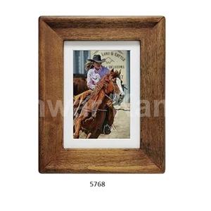 Cadre photo en bois rustique en bois massif pour bureau tenture murale maison bureau ferme maison décoration affichage - Product Image 1