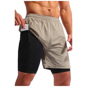 Pantalones Cortos Deportivos de Nailon/Algodón Premium con Cintura Elástica, Diseño Sólido, Secado Rápido y Transpirables - Product Image 4