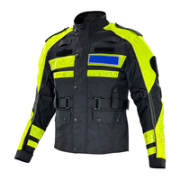 Koruyucu zırhlar ile motosiklet merhaba görünür tekstil ceket