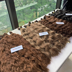 Cabello Vietnamita Virgen de Lujo Premium, NASA Bulk - Extensiones 100% Naturales Sin Procesar, Puntas Super Doblemente Tramadas, Permanente, Todos los Colores, Salones - Product Image 1