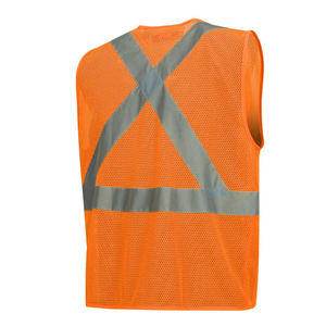 Chaleco de trabajo ligero de alta visibilidad para exteriores de alta calidad con impresión de logotipo personalizado recién llegado diseño informal de invierno relleno de algodón - Product Image 5