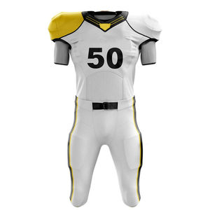 Tenues de sport pour jeunes, ensembles de football américain, impression par sublimation, design personnalisé, couleur personnalisée, couture à la machine, faible MOQ - Product Image 5