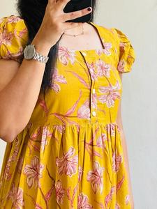 เดรสแม็กซี่ลายดอกไม้ลำลองขนาดฟรีไซส์สำหรับทุกโอกาส - Product Image 5