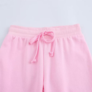 Women's 2025 Summer Vintage High <b>Waist</b> Flare Pants New Fashion Solid Pattern Casual <b>Trousers</b> <b>Elastic</b> <b>Waist</b> Closure for Mujer - Product Image 4