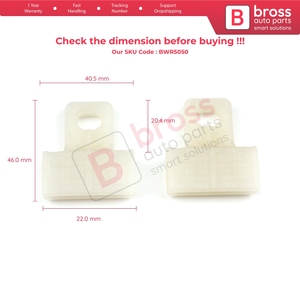 ตัวยึดกระจกประตูหน้าซ้ายหรือขวา BWR5050 สำหรับ Megane MK3 BZ0/1 DZ0/1 KZ0/1 Fluence L3 - Product Image 6