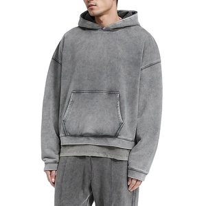 Sweat-shirts à capuche pour hommes de qualité supérieure, personnalisés avec logo, imprimés en sérigraphie, 300g, 100% coton, respirants - Product Image 6