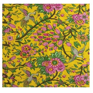 Material de medidor de tela de algodón de diseño Floral de calidad superior para ropa de moda, cortinas acolchadas de retazos y decoración del hogar - Product Image 3