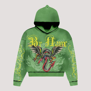 Nueva calidad superior al por mayor 100% algodón polar pulóver hombres Sudadera con capucha calle personalizada y ropa casual Sudadera con capucha para hombres - Product Image 6