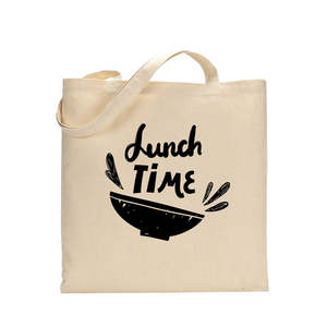 Bolsas de Lona con Diseño de Hora del Almuerzo para Panadería, Oficina, Regalos Corporativos - Bolsas Térmicas para Almuerzo para Empleados - Product Image 1