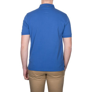 Nouvelle mode de t-shirts unis doux en coton respirant blanc chemises avec logo personnalisé chemises polo slim fit à manches courtes pour hommes - Product Image 3