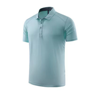 Polo de Color sólido de alta calidad para hombre, ropa informal, tela transpirable cómoda, Polo holgado de Fitness de gran tamaño para hombre - Product Image 2