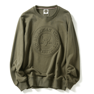 2024 dernière conception en gros personnalisé hiver en relief lourd 320 Gsm thermique surdimensionné hommes 3D en relief sweats - Product Image 2