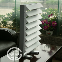 Volet à lamelles motorisé fixe en aluminium sur mesure de qualité supérieure pour extérieur, pare-soleil de bâtiment, volet de fenêtre moderne pour cuisine et extérieur