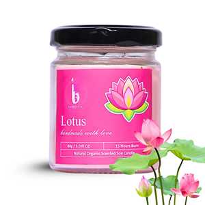 Lotus Aroma Soy Wax Scented <b>Jar</b> <b>Candle</b> Eco Friendly Relaxation <b>Candle</b> for Bedroom Living Room & Spa Wholesale - Product Image 1