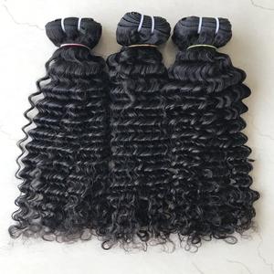 Top 100% Premium 22 \ "Deep Wave Cuticle Aligné Indien Machine D'extension De Cheveux Humains Double Trame Simple Dessiné Exportation Directe - Product Image 1