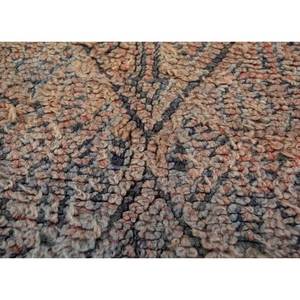 พรมขนสัตว์ถักมือสีเบจและสีน้ำตาลลายเรขาคณิตสำหรับห้องนั่งเล่นและรถยนต์ ขนาด 9x12 รุ่น Pae-4530 - Product Image 3