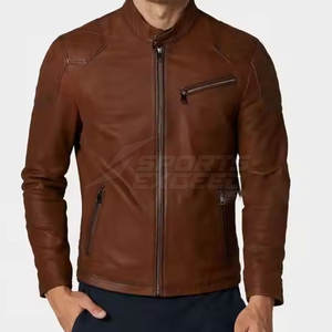 Chaqueta de Cuero de Invierno Más Vendida con Logotipo Frontal con Patrón de Letras, MOQ Bajo, Nueva Llegada, Chaqueta Casual Impermeable y Transpirable para Hombre - Product Image 3