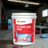 Peinture murale extérieure acrylique mate CINGOO haute durabilité, imperméable, résistante aux intempéries, protection solaire, application au pinceau, pour extérieur