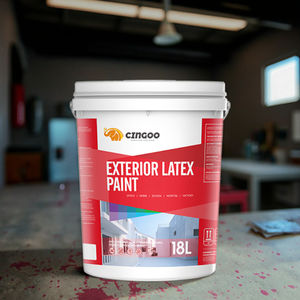 Cat tembok eksterior tahan air, lukisan sendiri cat dinding tahan cuaca luar ruangan warna kustom untuk rumah/kantor/Sekolah - Product Image 4