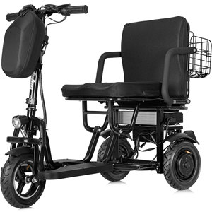 NEW FAV Handicapped Trike <b>24V</b> GT675 Dual Motor Folding Electric FOLD-700 24V35AH Lithium <b>Battery</b> Power Supply 20mph 32KG Steel - Product Image 3