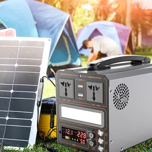 1000W 270000mah Multi-function Battery Portable Power Station Home Backup Rechargeable Power Emergency Solar Generator