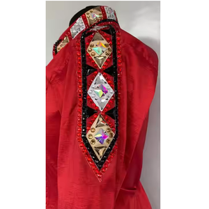 เสื้อขี่ม้าคริสตัลแวววาวเสื้อสำหรับผู้หญิงเสื้อนักขี่ม้าแบบตะวันตก - Product Image 2