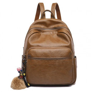 Sac à dos en cuir de haute qualité pour ordinateur portable, sac d'affaires imperméable, sac d'école, sac d'université personnalisé en cuir, sac pour étudiants - Product Image 1