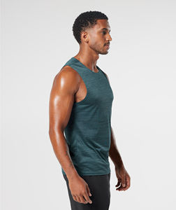 Camiseta sin mangas deportiva informal de punto liso 100% algodón transpirable para hombre, talla grande, personalizada con logo, estilo urbano, Pakistán - Product Image 4