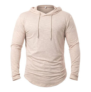 Camiseta de entrenamiento ligera y elástica para hombre, jersey de secado rápido, sudadera informal para correr, sudadera transpirable de manga larga - Product Image 1