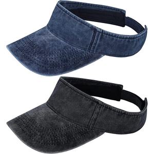 Wholesale High Quality Denim Sun Visor Hats Adjustable Hat Golf <b>Tennis</b> Summer Casual Sports Sun Visor <b>Caps</b> - Product Image 1