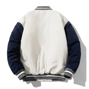 Best Price Women's Varsity Jacket Casual Wear Quick Dry Breathable Material Solid Pattern Stand Collar <b>Wool</b> Bulk Quantity <b>Dye</b> - Product Image 4