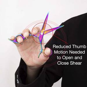 Mango giratorio clásico hoja de afeitar tijera pulgar giratorio | Pulgar giratorio profesional 5,5 "tijeras de peluquero estilista - Product Image 6