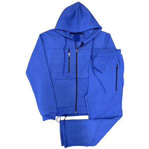 2023 conception personnalisée hommes écologique deux pièces survêtement Collection hiver ensemble d'entraînement de jogging - Product Image 4